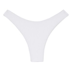 White Ribbed Bikini Bottom